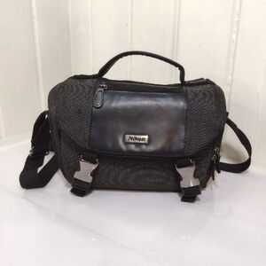 Nikon Black and Gray Messenger Bag with Adjustable Strap